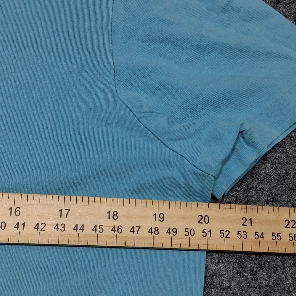 Polo Ralph Lauren Shirt Mens Size Small Basic Casual Blue with Yellow‎ Logo